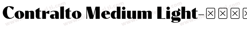 Contralto Medium Light字体转换